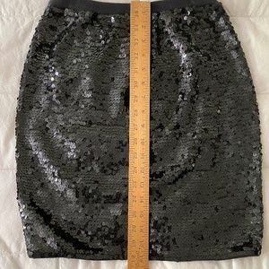 ADRIENNE VITTADINI BLACK SEQUIN MINI SKIRT